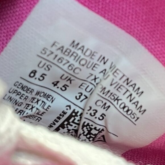 Converse Chuck Taylor All Star Lift 2X Womens Size 6.5 Athletic Shoes Sneakers - Picture 11 of 12